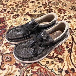 Hey Dude Black and Gray Men's Shoes